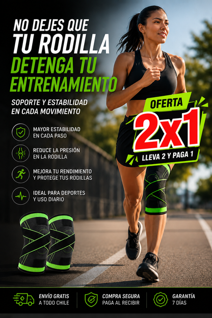FlexKnee Pro - Rodillera deportiva con soporte ajustable