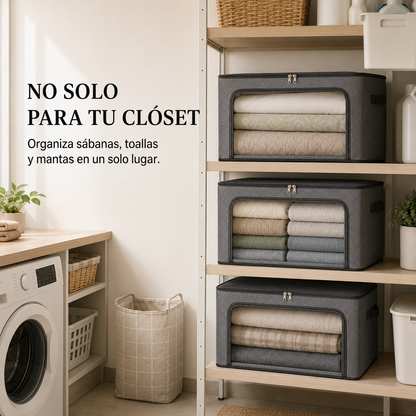 NovvaBox Organiza™ - Pack de 3 organizadores de ropa con visor