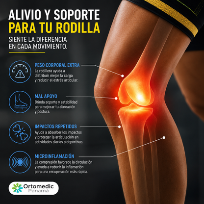 FlexKnee Pro - Rodillera deportiva con soporte ajustable