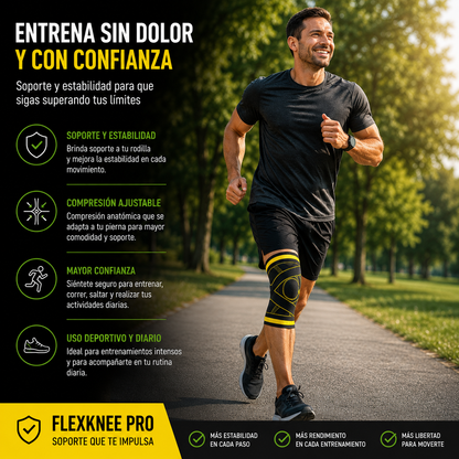 FlexKnee Pro - Rodillera deportiva con soporte ajustable