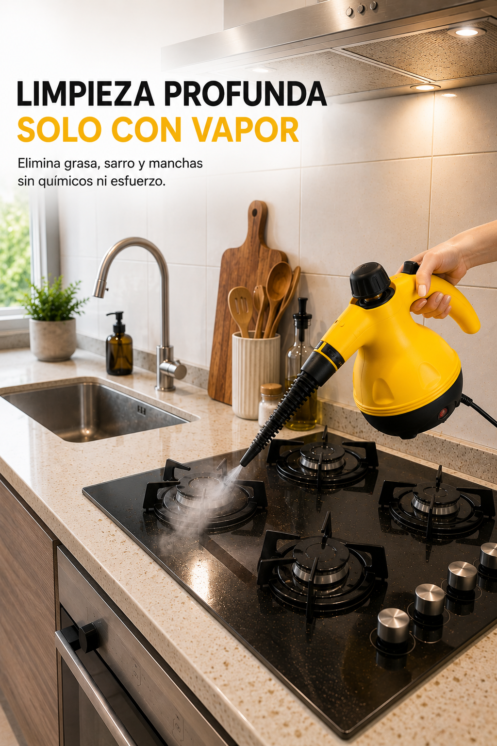 NovvaSteam™ Pro | Limpiadora a Vapor Multifunción Portátil
