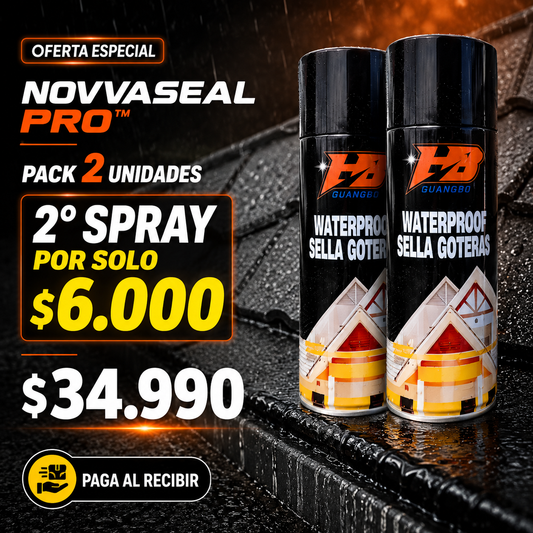 NovvaSeal Pro™ Spray impermeabilizante sellagoteras.