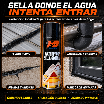 NovvaSeal Pro™ Spray impermeabilizante sellagoteras.